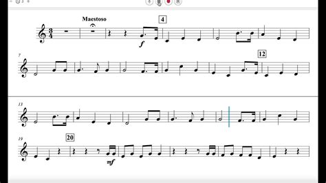 The Star Spangled Banner For Band 2nd Trumpet Part Youtube