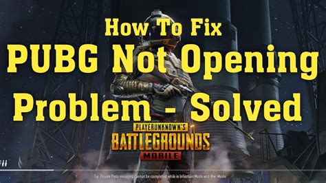 How To Fix Pubg Not Opening Problem Pubg Fix Problem Solve Youtube