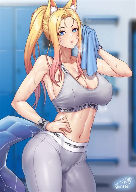 Gonster Fanbox Open AD05 On Twitter K DA Sporty Ahri Leggings