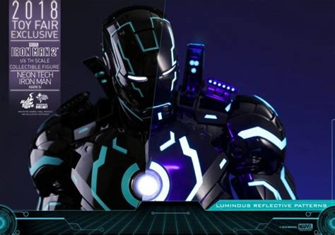 Hot Toys 1 6th Scale Neon Tech Iron Man Mark IV Iron Man 2 Rio X Teir