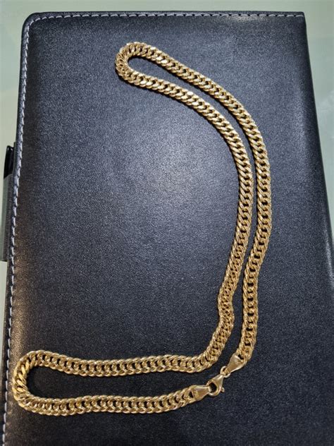 Saudi Gold Necklace 18k 22 Inches 27 86 Grams Men S Fashion Watches