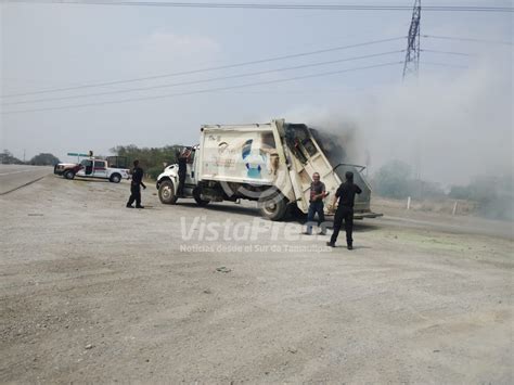 Incendio De Camión Recolector De Basura En González Vista Press Noticias