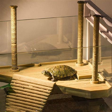 New Reptile Turtle Basking Frog Pier Floating Platform Ramp Ladder