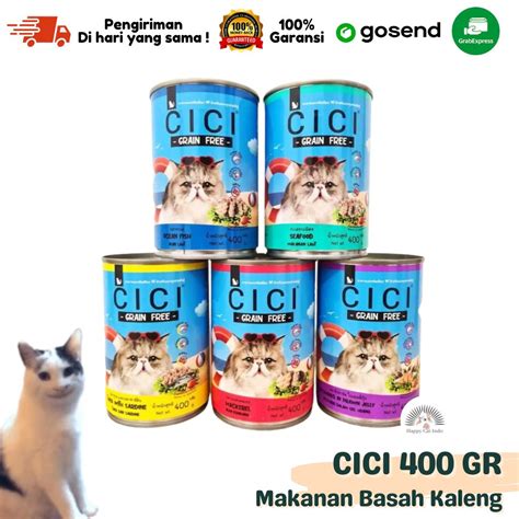 Jual Makanan Basah Wet Cat Food Cici Kaleng Gr Shopee Indonesia