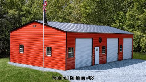 Vertical Roof Side Entry Garage X X Mid America Steel Buildings