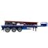 Meter Long Tipper Truck Axle Tri Axle Flat Bed Trailer China