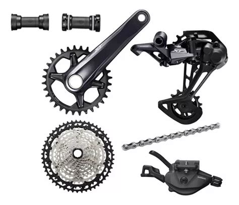 Kit Grupo Shimano Xt M X V K X Pedivela Frete Gr Tis