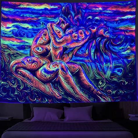 SparkLia Blacklight Lover Tapestry Colorful Trippy Abstract Art Of