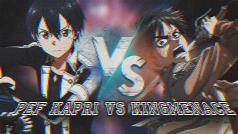 KIRITO VS EREN YAEGER RAP BATTLE Feat Goat12371 YouTube