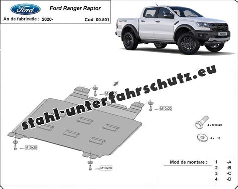 Stahl Getriebe Schutz F R Ford Ranger Raptor