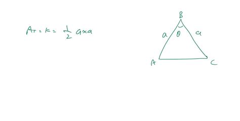 Solved Find A Formula For The Area Of An Isosceles Triangle In Terms Of