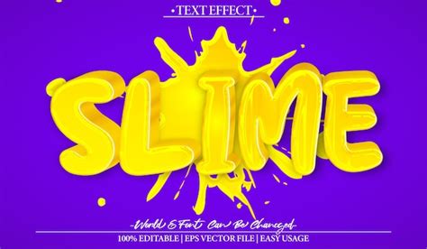 Premium Vector Slime Vector Text Effect Editable Alphabet Yellow