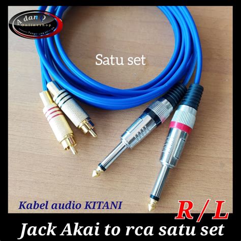 Jual Kabel Jack Akai To Rca Satu Set Kabel Kitani 1 Sampai 5 Meter