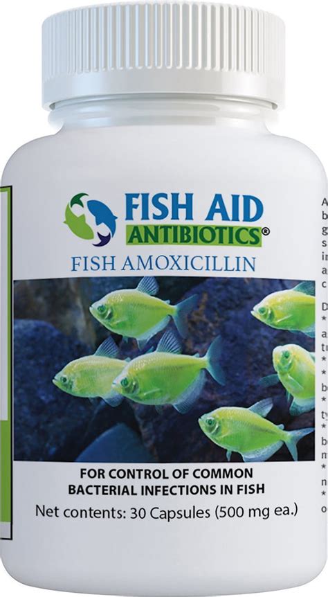 Fish Aid Amoxicillin 500 Mg 30 Capsules Free Shipping Fishaid