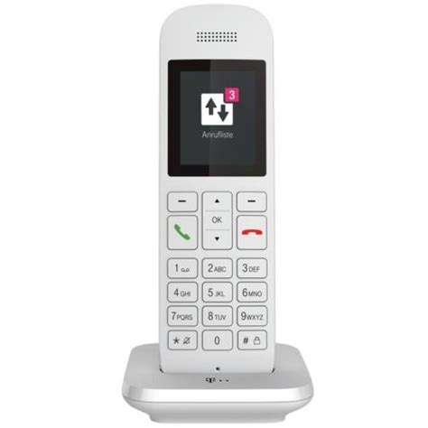 Telekom Speedphone 12 DECT Telefon weiß schnurlos IP Festnetztelefon