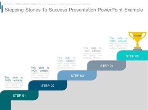 Stepping Stones To Success Presentation Powerpoint Example Powerpoint