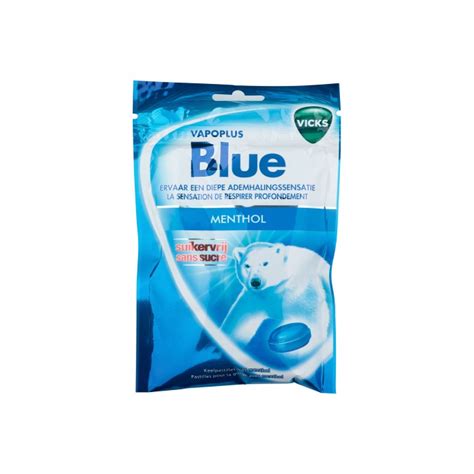 Vicks Zakje Blue Menthol Suikervrij 20 X 72g Snoep Aan Huis