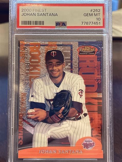 Topps Finest Johan Santana Rc For Sale Online Ebay