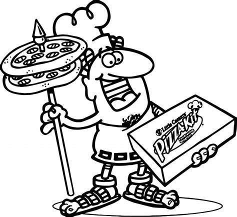 Little Caesars Pizza Coloring Page - Wecoloringpage.com