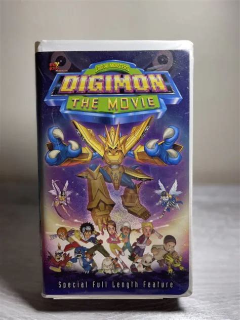 Digimon Digital Monsters The Movie Vhs Tape Clamshell 2000 Fox Kids