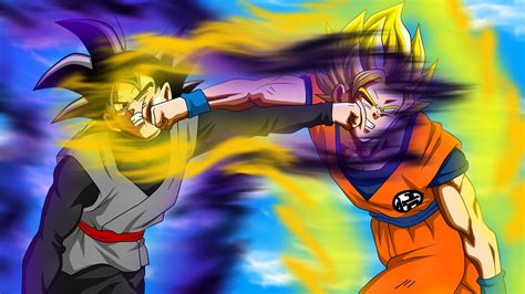 Dragon Ball Super Hd Wallpaper Goku Vs Black Goku By Sadman Sakib