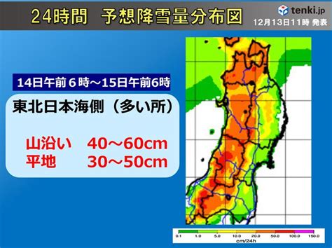 東北日本海側 14日から警報級の大雪・猛吹雪の恐れ 交通影響など警戒｜愛媛新聞online