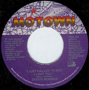 Stevie Wonder - I Just Called To Say I Love You (1984, Vinyl) | Discogs