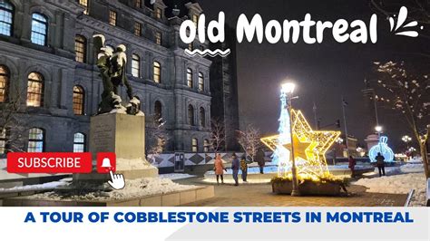 Walking Tour Old Montreal With Beautiful Christmas Ambiance