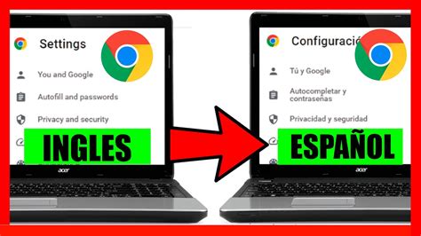 Como CAMBIAR EL IDIOMA de Google Chrome al ESPAÑOL 2024 YouTube