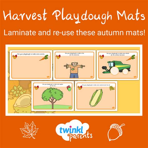 Harvest Playdough Mats Free Autumn Eyfs Playdough Mats Playdough