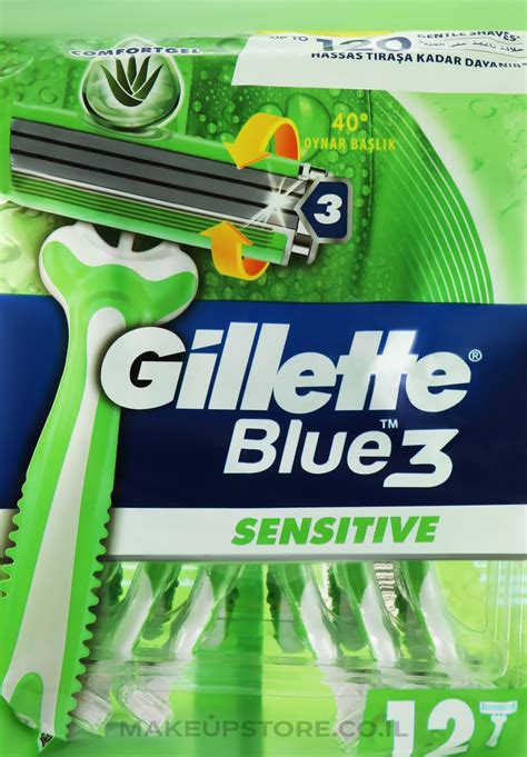 Gillette Blue 3 Sensitive Disposable Shaving Razor Set 9 3 Pcs