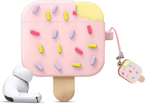 Elago Ice Cream Airpods Pro Case With Keychain Designed For Apple