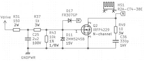 Schematic Of The Mosfet Gate Driver With An Rc Low Pass Filter And A Download Scientific