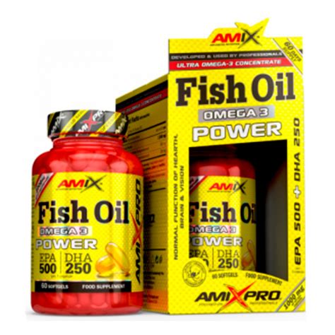 Омега AmixPro Fish Oil Omega 3 500 мг 250 мг 60 капс купити в