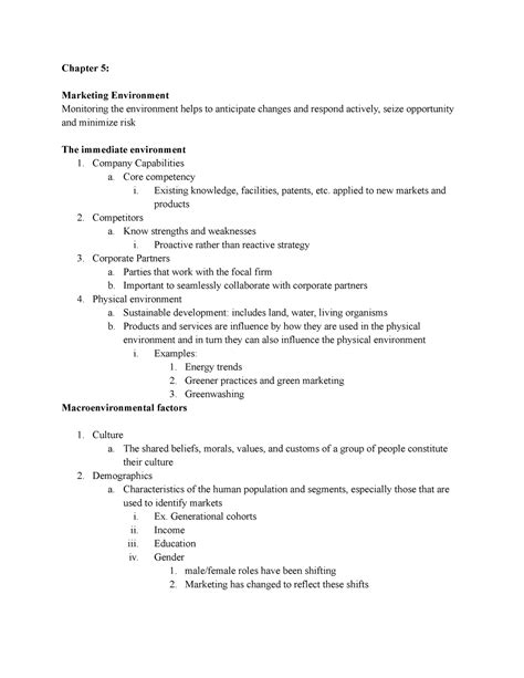 Mktg Chapter And These Notes Look At The Marketing