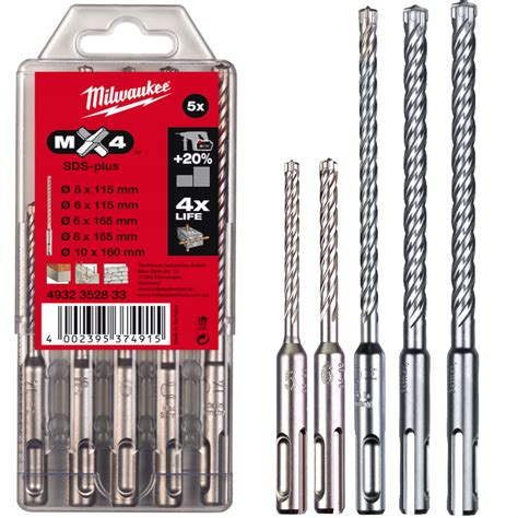 WIERTŁA SDS PLUS MILWAUKEE MX4 4 OSTRZOWE 4932352833 Cena Opinie