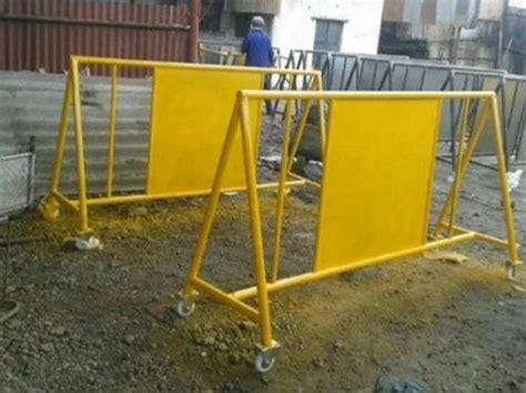 Yellow Mild Steel Ms Wheel Barricades For Road Safety At Rs 4100 In