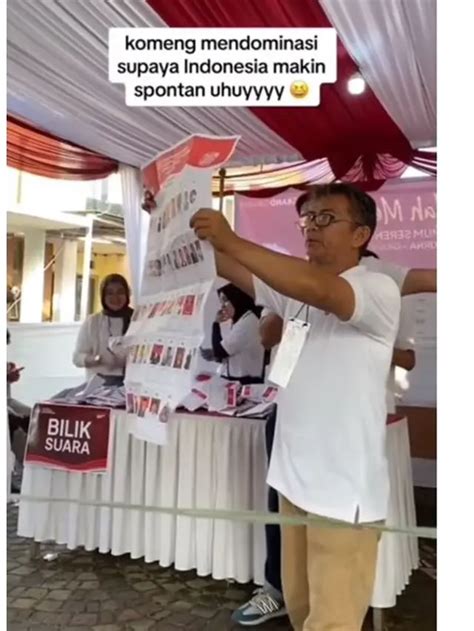 Viral Pose Nyeleneh Komeng Di Surat Suara Bikin Salfok Netizen Spontan