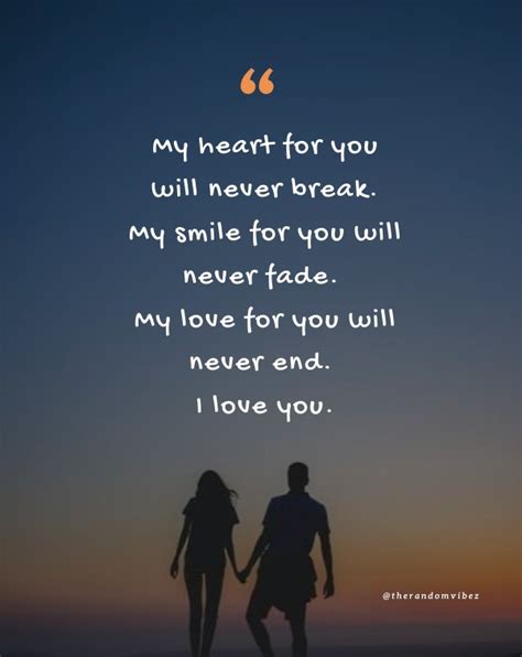 My Love For You Will Never End Quotes