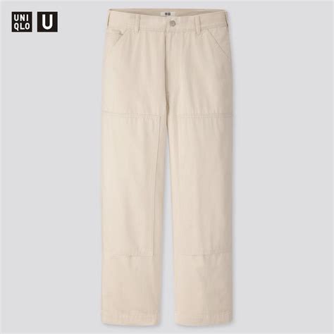 Men Uniqlo U Straight Fit Work Trousers Uniqlo Straight Pants