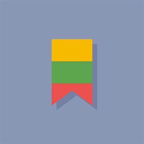 Premium Vector Illustration Of Lithuania Flag Template