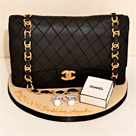 Chanel Handbag Cake With Earring Jewelry Box