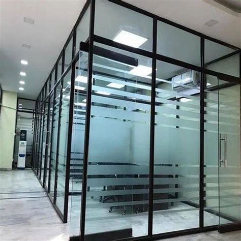 Black Aluminum Glass Office Partition At Rs 190 Sq Ft In Ahmedabad Id 2851014815097