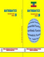 Maths Grade 10 Teacher Guide2022 Pdf TEACHER GUIDE GRADE 10