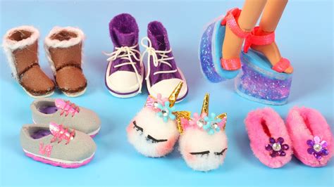 Amazing Diy Barbie Shoes That You Can Do At Your Home Youtube