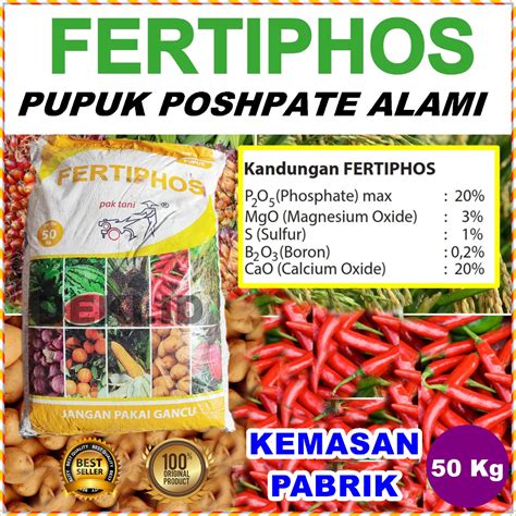 Jual Fertiphos 50 Kg Pak Tani Kurir Kargo Pupuk Posphate SP Pospat TSP