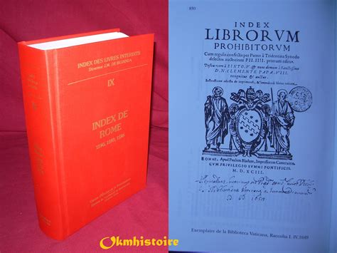 Index Des Livres Interdits Tome Index De Rome