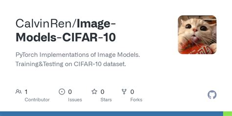 Github Calvinren Image Models Cifar Pytorch Implementations Of