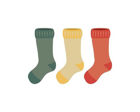 Socks Green Yellow Red Drawing 16713989 PNG