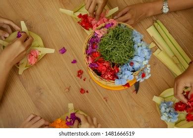 Cultural Workshop Canang Sari Making Balinese Stock Photo (Edit Now) 1481666519